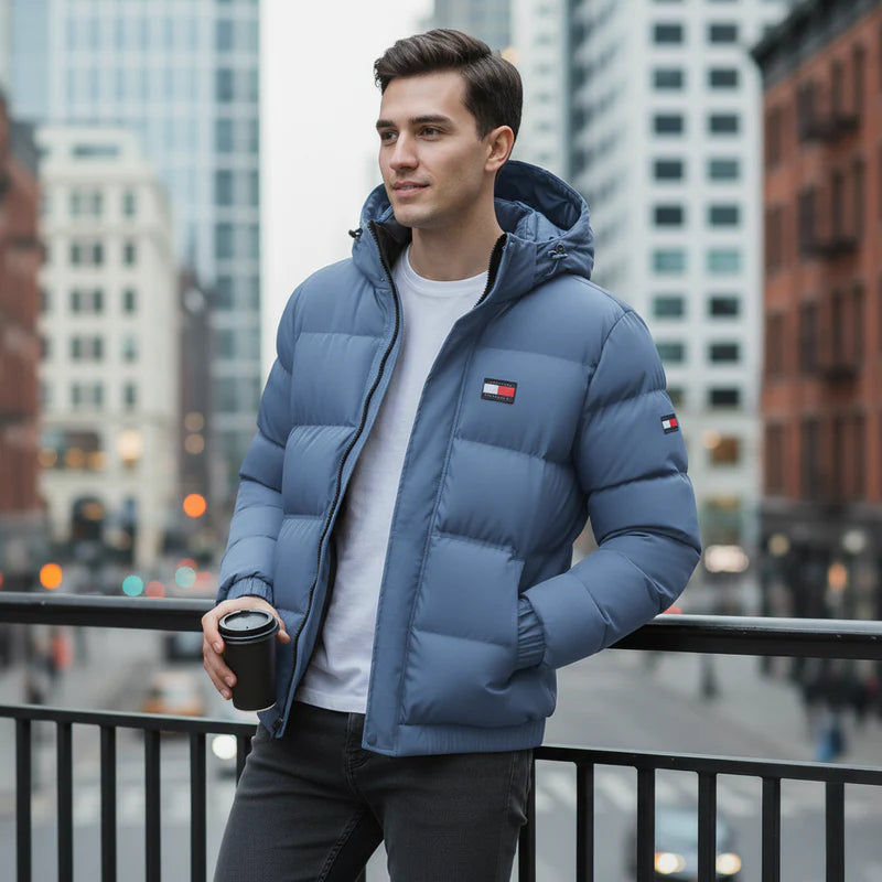 Winter Steppjacke mit Kapuze